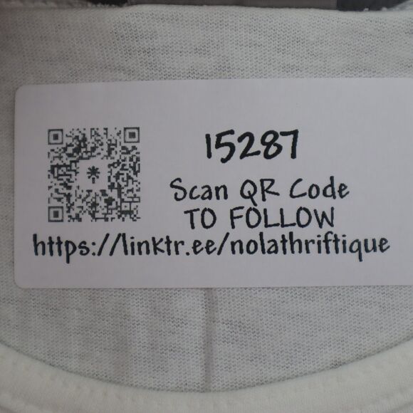 Oneita Power T Shirt Mens XL White Jazzercise Summer Crew Neck Sleeveless - Picture 14 of 14